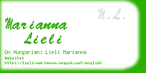 marianna lieli business card